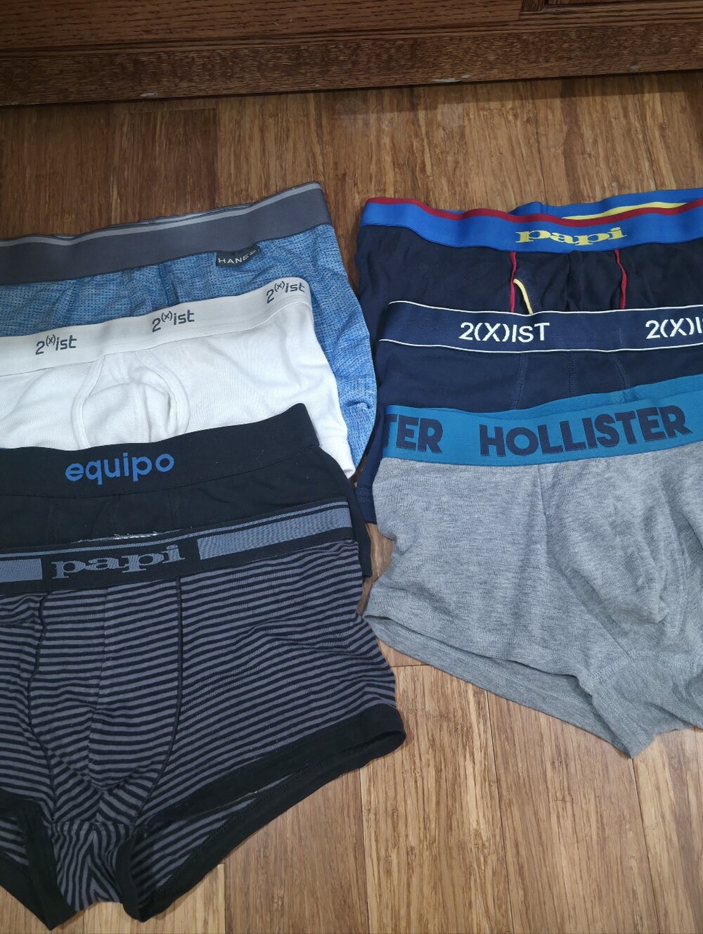 Hollister Blue & Gray Men’s Boxer Briefs -bundle Waistband